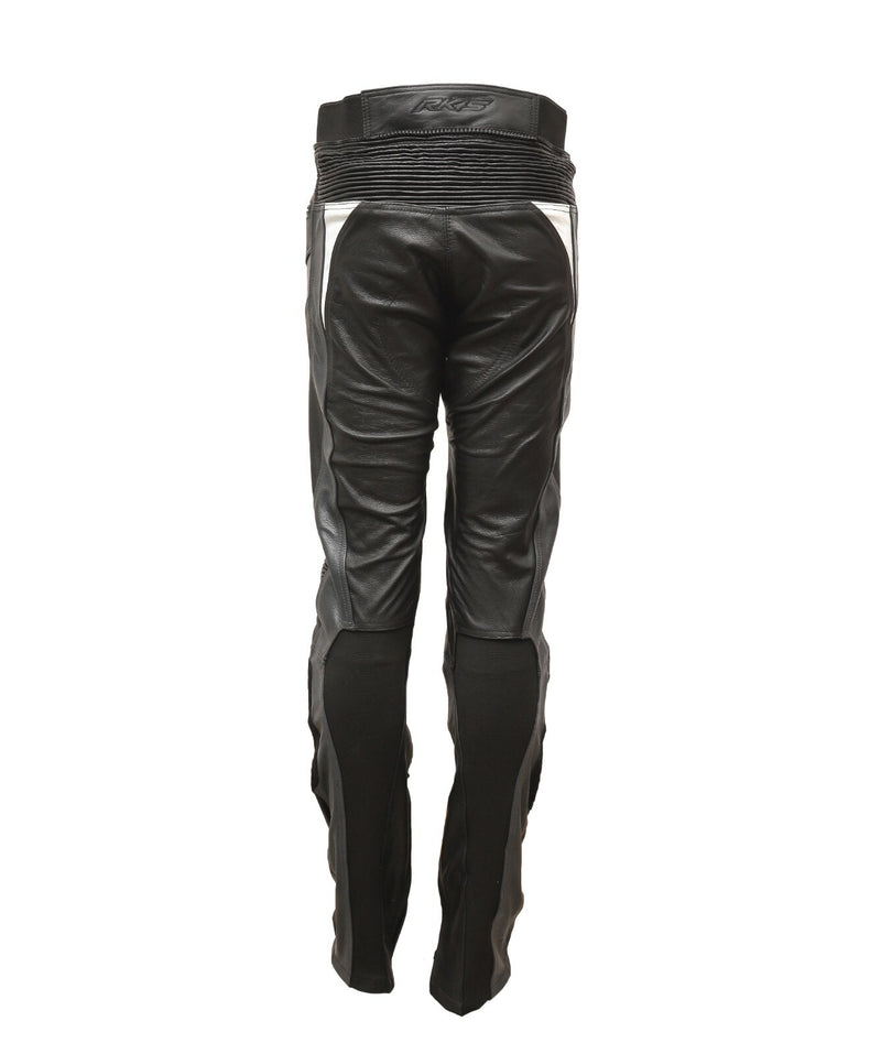 RKSPORTS MENS SPEED 7 GREY LEATHER COWHIDE MOTORCYCLE MOTORBIKE JEANS TROUSERS