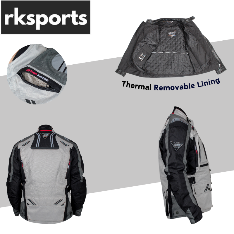 RKSports Style STORM 2 Motorbike Motorcycle  Double lined Waterproof Jacket