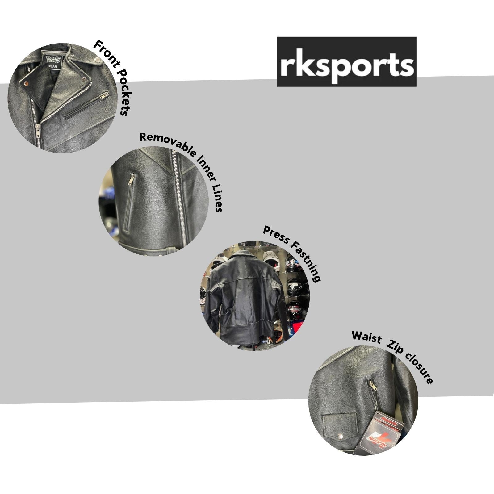 Men's Classic Brando Leather Motorcycle Jacket – Black