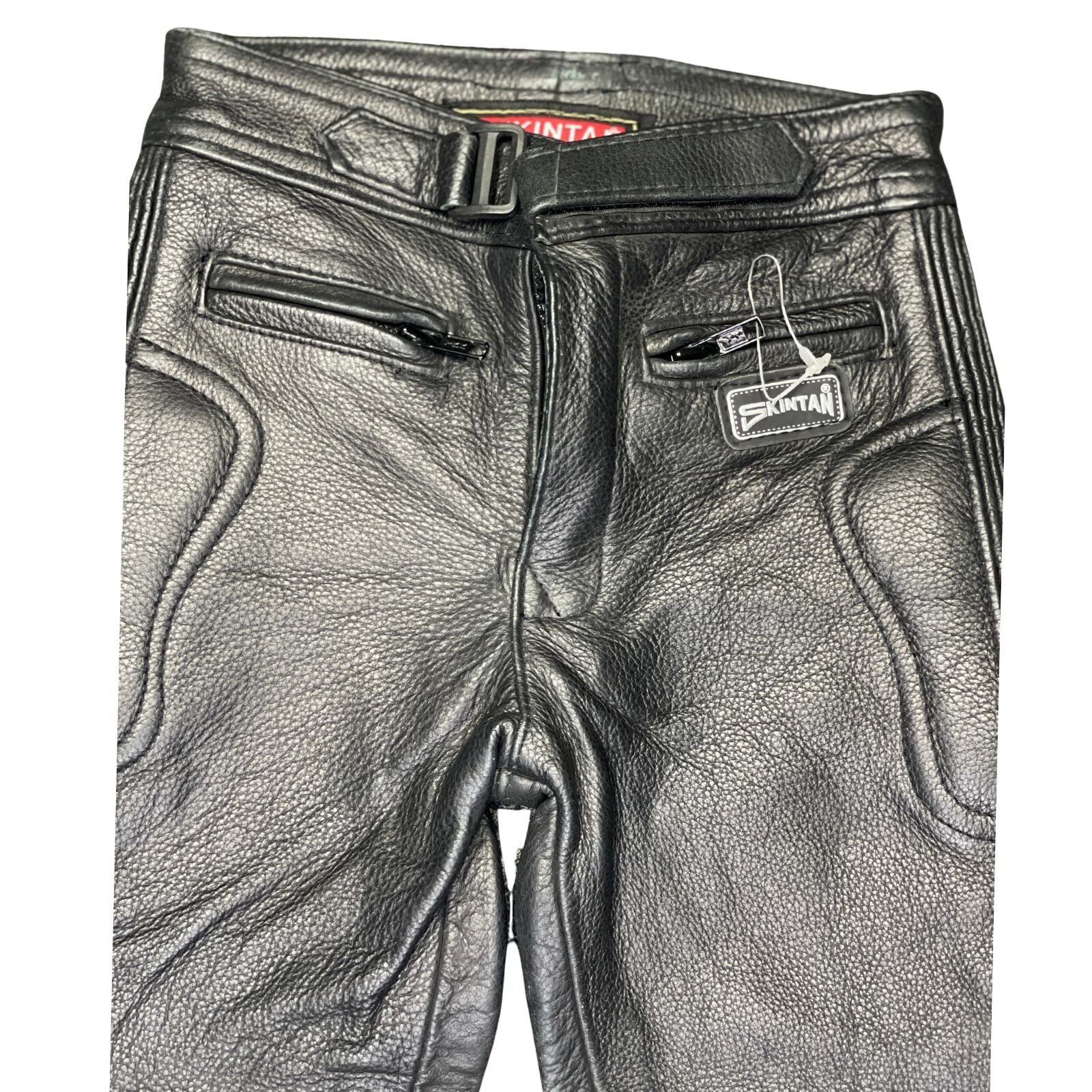 Kids Leather Skin Motorcycle Trousers – Durable & Protective Riding Gear