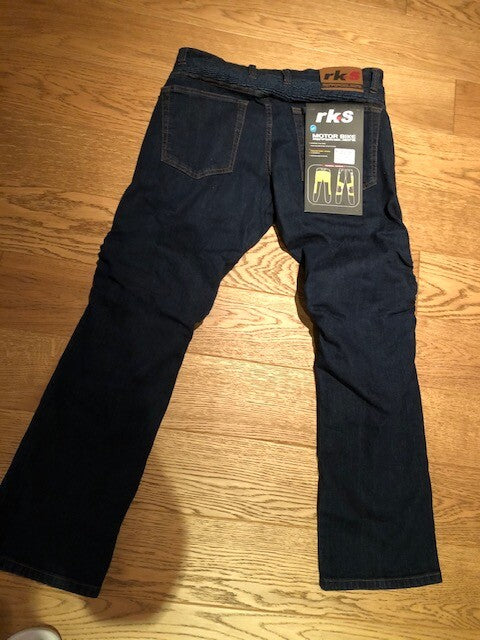 New Mens Blue Stretch motorbike Motorcycle  jeans with kevlar