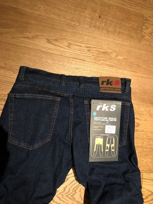 New Mens Blue Stretch motorbike Motorcycle  jeans with kevlar