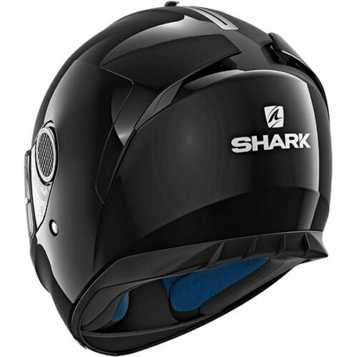 Shark Spartan Blank Black BLK Full Face Motorcycle Helmet