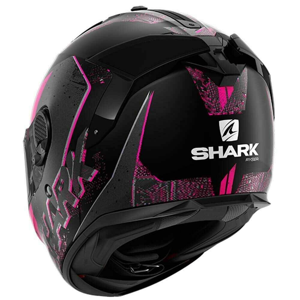 SHARK SPARTAN GT RYSER MATT BLACK ANT VIOLET MOTORCYCLE MOTORBIKE TOURING HELMET