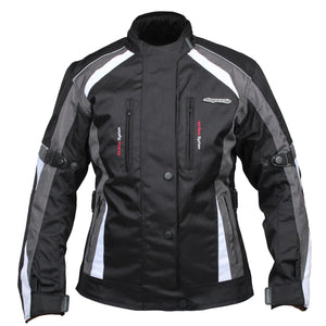 RKSports 737 LADIES TEXTILE WATERPROOF MOTORBIKE MOTORCYCLE JACKET CE ARMOUR