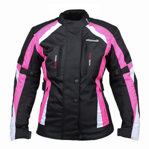 RKSports 737 LADIES TEXTILE WATERPROOF MOTORBIKE MOTORCYCLE JACKET CE ARMOUR