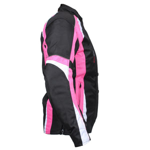 RKSports 737 LADIES TEXTILE WATERPROOF MOTORBIKE MOTORCYCLE JACKET CE ARMOUR