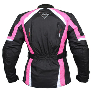 RKSports 737 LADIES TEXTILE WATERPROOF MOTORBIKE MOTORCYCLE JACKET CE ARMOUR