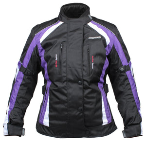 RKSports 737 LADIES TEXTILE WATERPROOF MOTORBIKE MOTORCYCLE JACKET CE ARMOUR