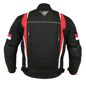 RKSports 1509 MENS WATERPROOF TEXTILE MOTORBIKE MOTORCYCLE JACKET CE ARMOUR
