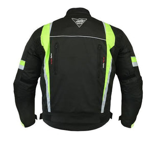 RKSports 1509 MENS WATERPROOF TEXTILE MOTORBIKE MOTORCYCLE JACKET CE ARMOUR