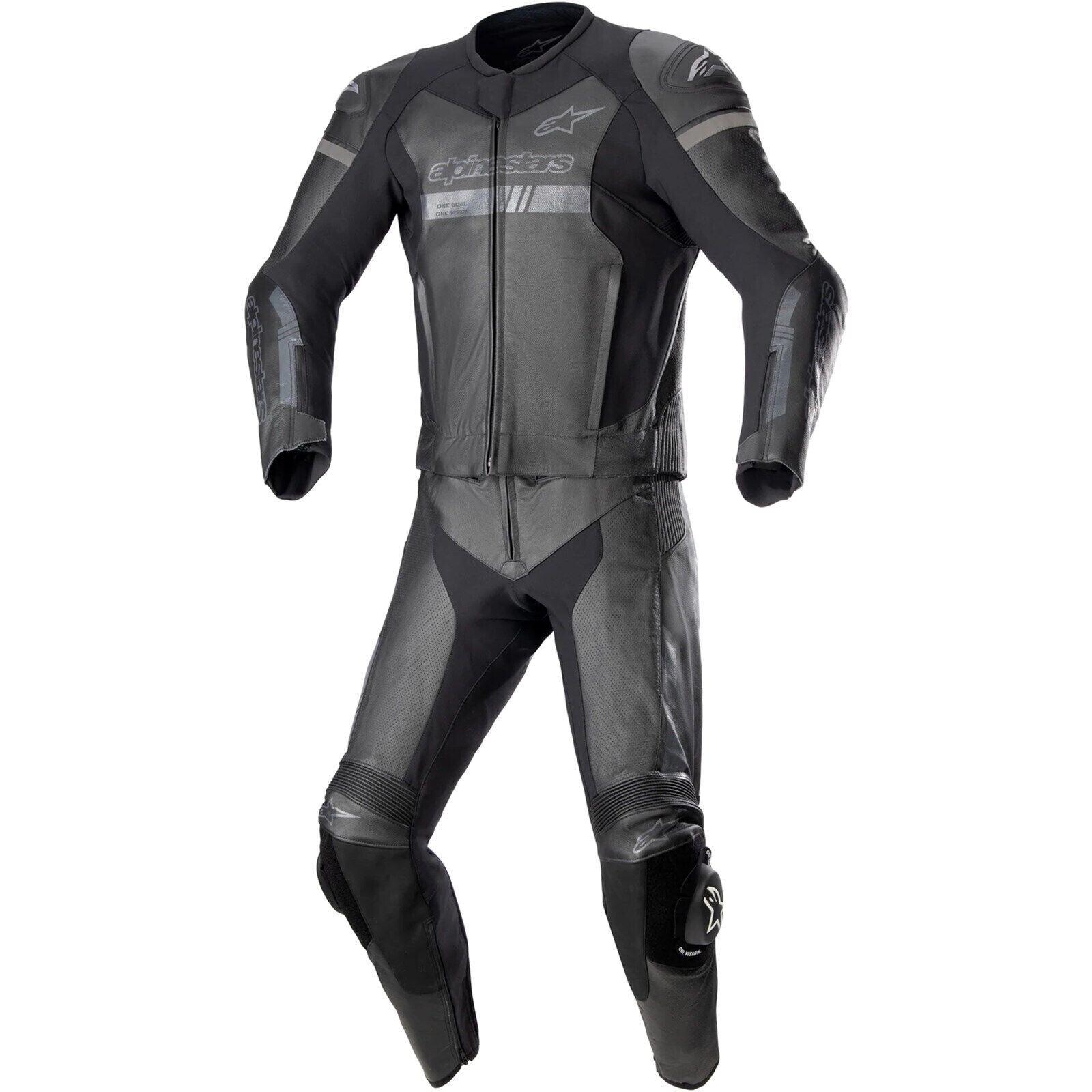 Alpinestars Gp Force Chaser 2PC Size 50 2teilig Motorcycle Leather Suit Black