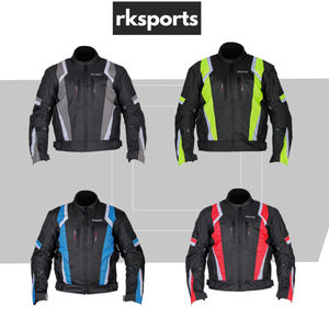 RKSports MENS 1509 HIGH VIS  TEXTILE MOTORBIKE MOTORCYCLE JACKET