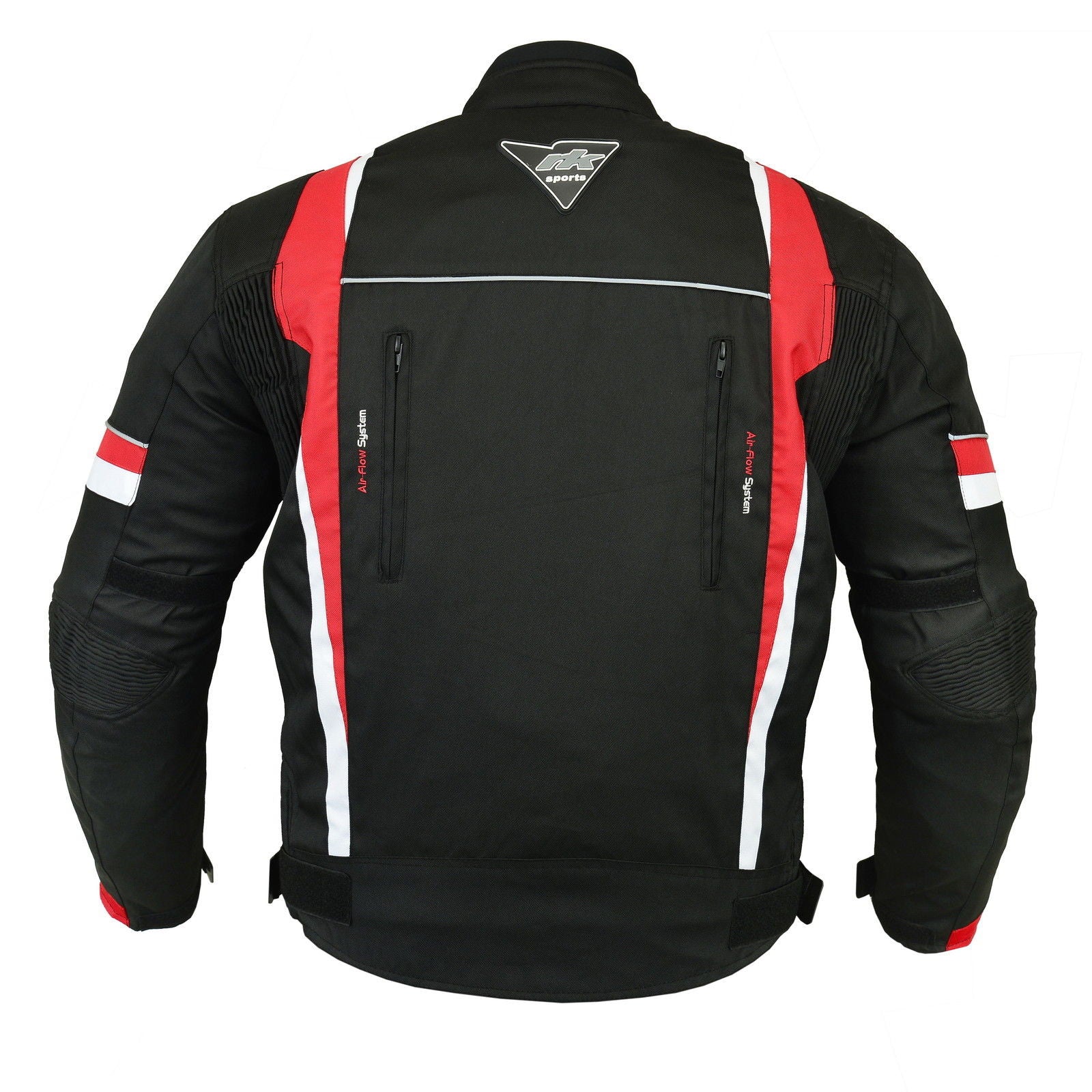 RKSports MENS 1509 RED TEXTILE MOTORBIKE MOTORCYCLE JACKET 2015 NEW