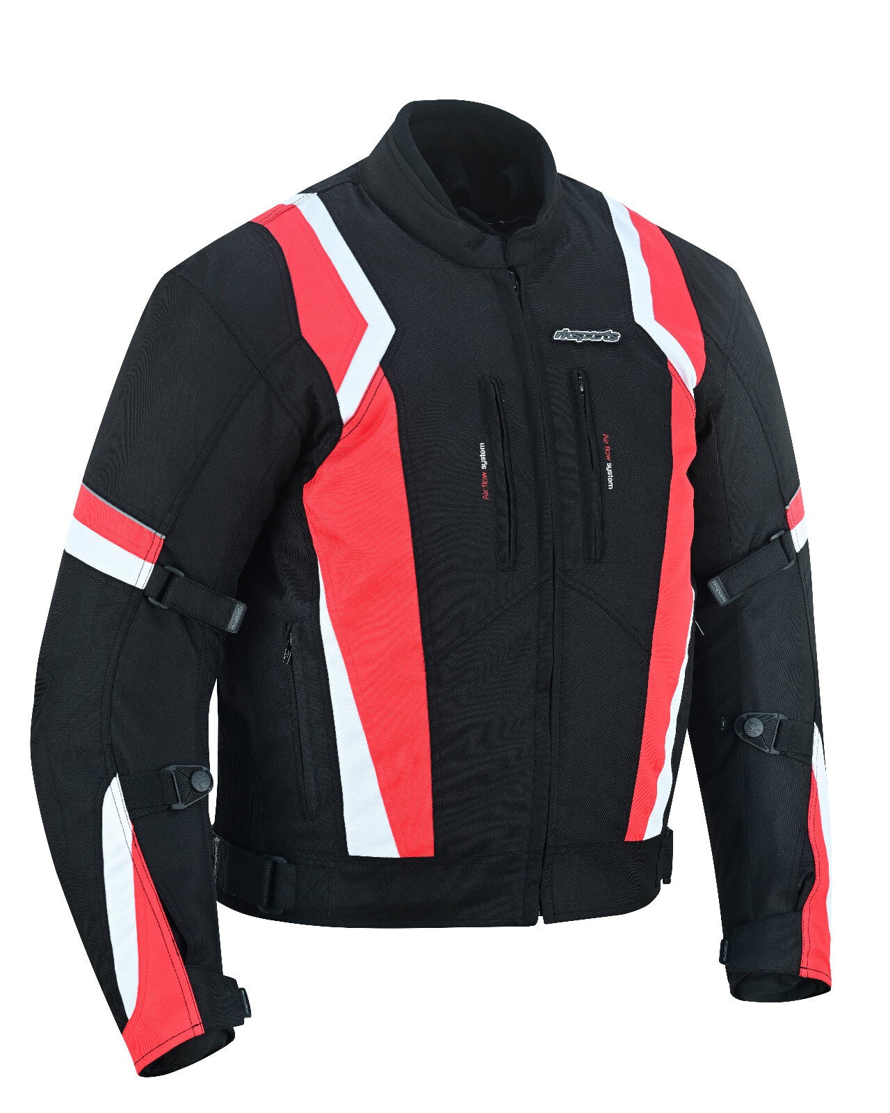 RKSports MENS 1509 RED TEXTILE MOTORBIKE MOTORCYCLE JACKET 2015 NEW