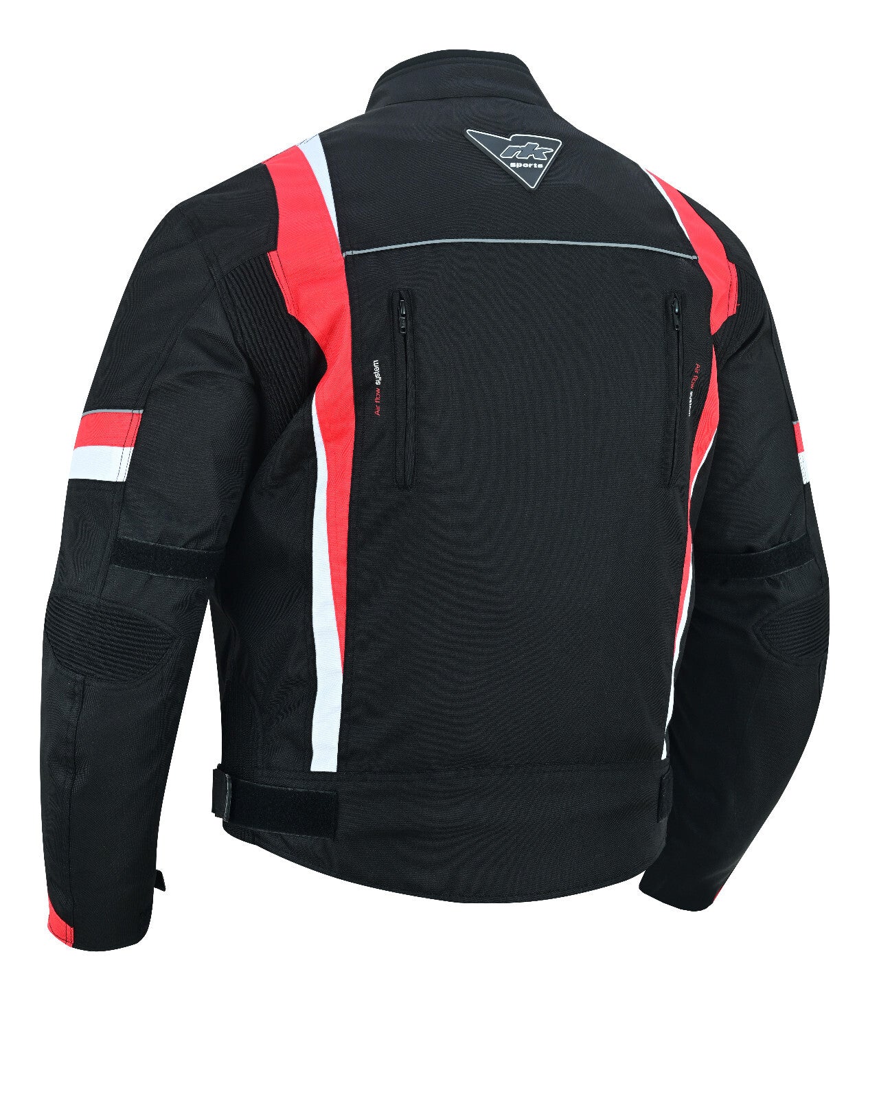 RKSports MENS 1509 RED TEXTILE MOTORBIKE MOTORCYCLE JACKET 2015 NEW