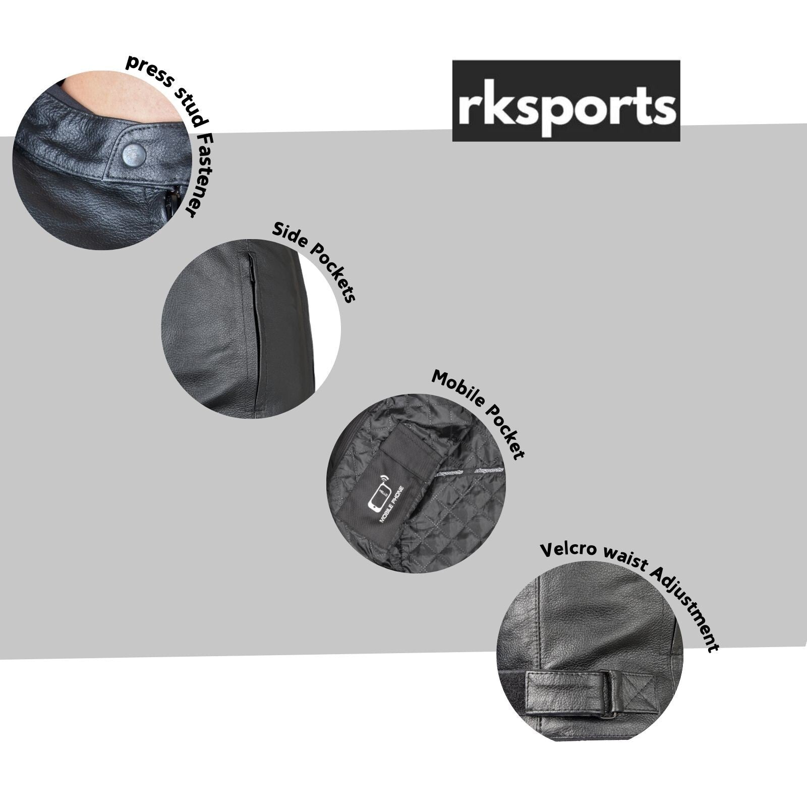 Mens Leather Speed-1 Fashion Motorcycle Motorbike Armoured Jacket