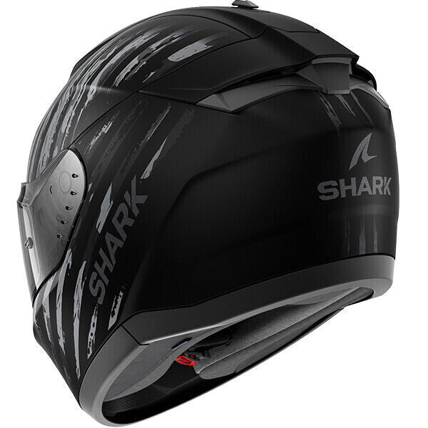 Shark Ridill 2 Assya Motorcycle Motorbike Full Face Helmet Black Grey MATT KAA