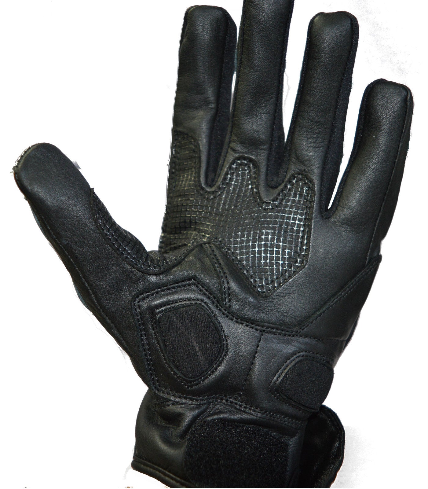 Summer Reinforced Leather Motorcycle Motorbike Carbon Knuckles Gloves