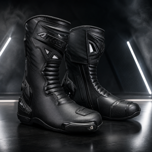 Argon Pursuit Motorcycle Race Boots – Protective Long Sports Riding Boots with R