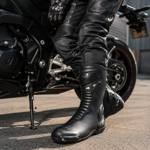 Argon Pursuit Motorcycle Race Boots – Protective Long Sports Riding Boots with R
