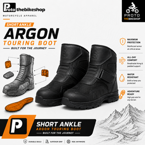 ARGON Gecko   SHORT  ANKLE MOTORBIKE MOTORCYCLE BOOTS LADIES & MEN