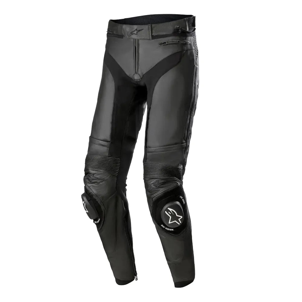 Alpinestars Missile v3 Leather Sports Motorcycle Trousers Racing Motorbike Black