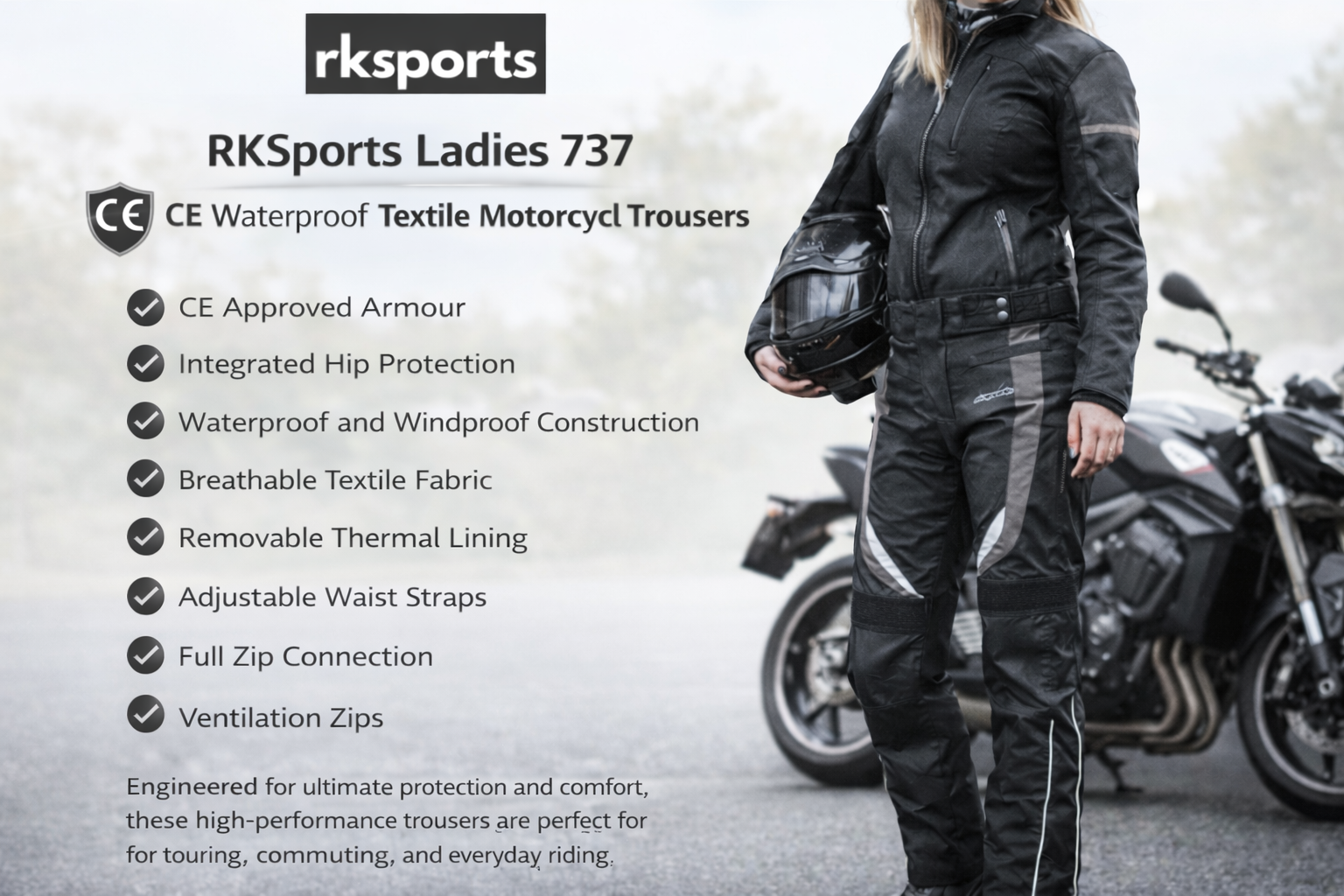 Pantalon de moto Proto Textile 737 CE