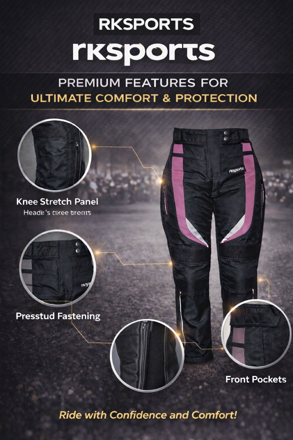 Pantalon de moto Proto Textile 737 CE