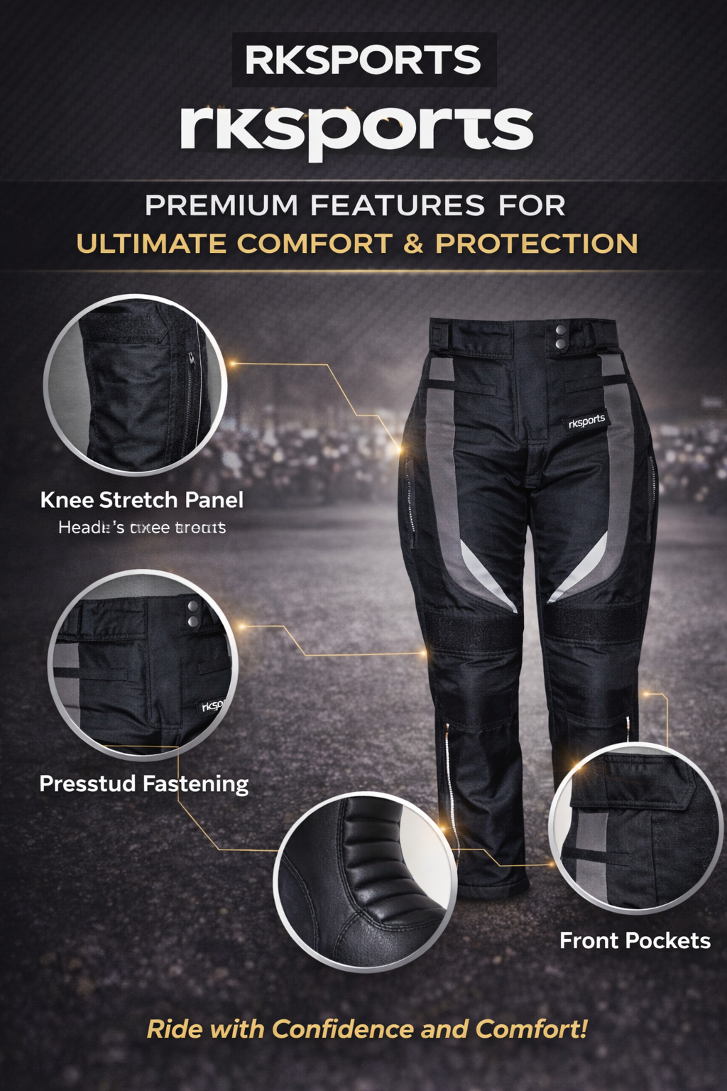 Pantalon de moto Proto Textile 737 CE