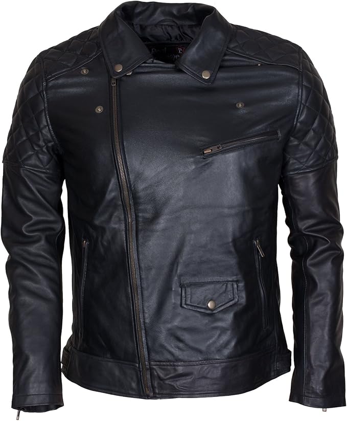 Gants de moto classiques Brando en cuir pour homme RK Sports