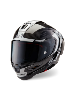 Alpinestars Supertech R10 Element Helmet ECE 06 / Black Carbon Silver Black Glossy 1386