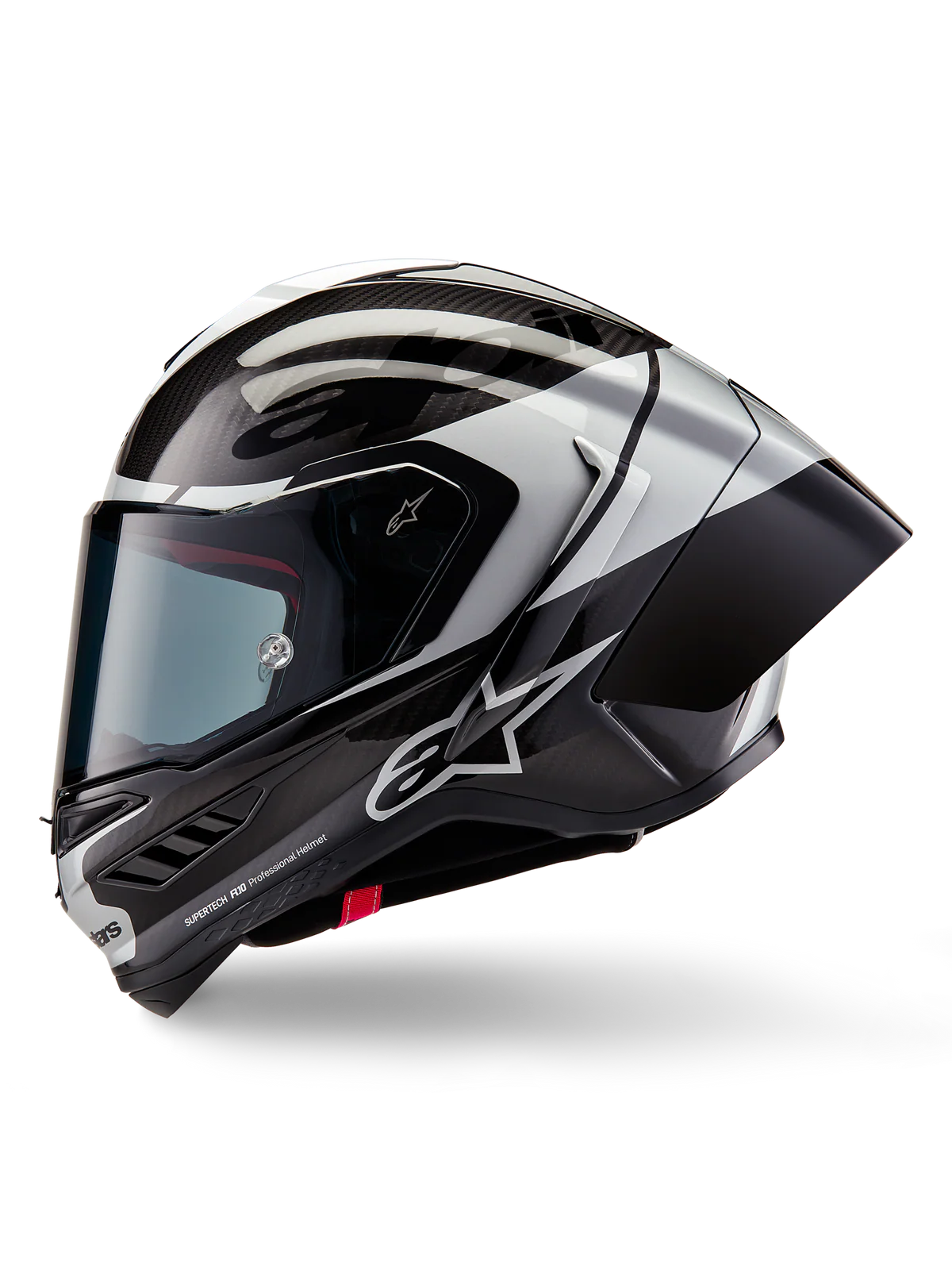 Alpinestars Supertech R10 Element Helmet ECE 06 / Black Carbon Silver Black Glossy 1386