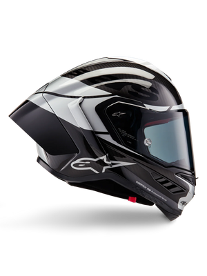 Alpinestars Supertech R10 Element Helmet ECE 06 / Black Carbon Silver Black Glossy 1386