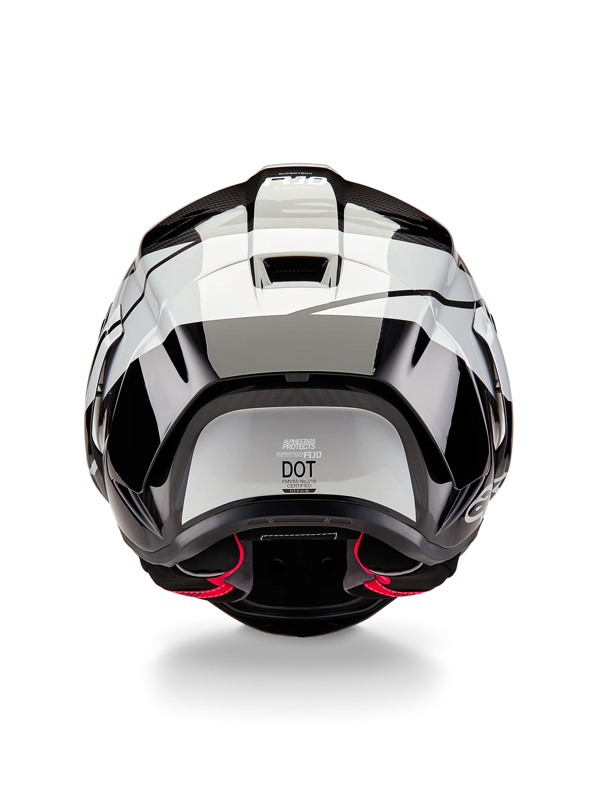 Alpinestars Supertech R10 Element Helmet ECE 06 / Black Carbon Silver Black Glossy 1386