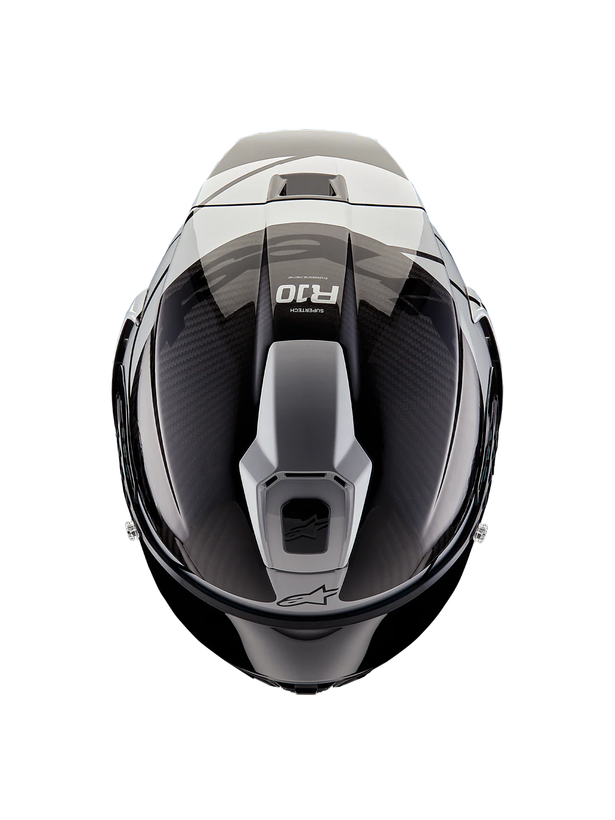 Alpinestars Supertech R10 Element Helmet ECE 06 / Black Carbon Silver Black Glossy 1386