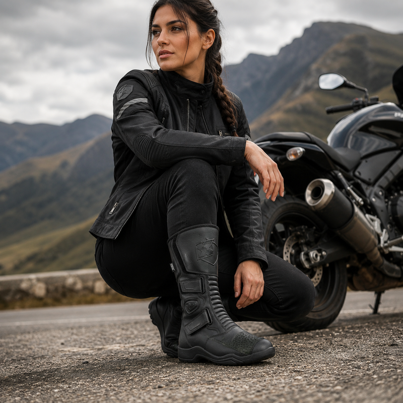 Oxford Delta Waterproof Motorbike Boots – Durable All-Weather Riding Boots