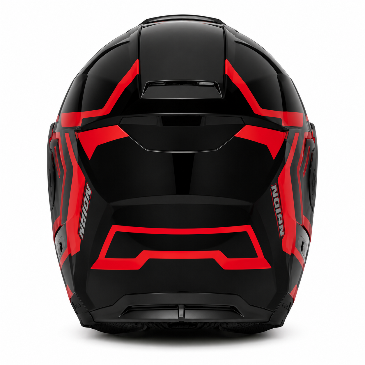 Nolan N90-3 DRILLER 025 N-Com Motorcycle Helmet -Black RED 025 WQ