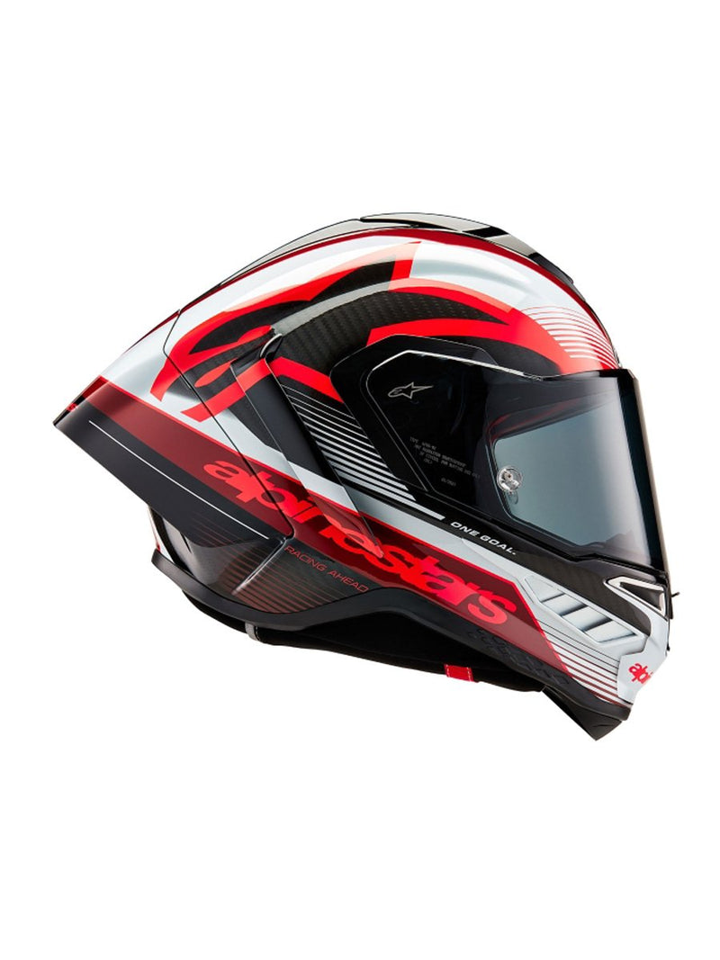 Alpinestars Supertech R10 Element Helmet ECE 06 /  Carbon Red Fluo Dark Flue Matt 1383