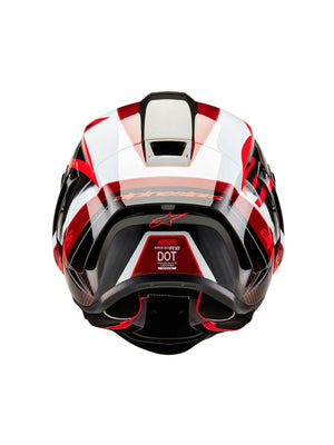 Alpinestars Supertech R10 Element Helmet ECE 06 /  Carbon Red Fluo Dark Flue Matt 1383