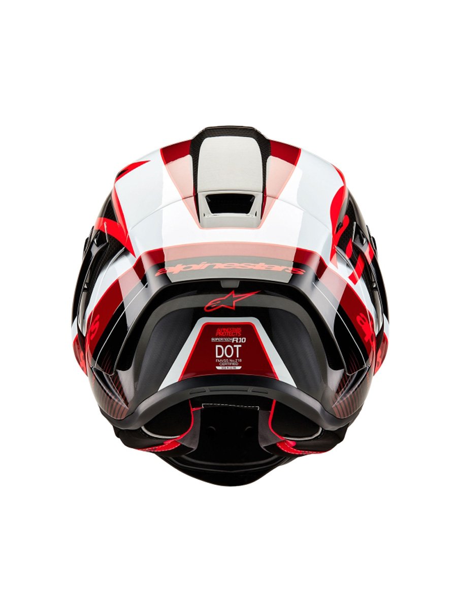 Alpinestars Supertech R10 Element Helmet ECE 06 /  Carbon Red Fluo Dark Flue Matt 1383