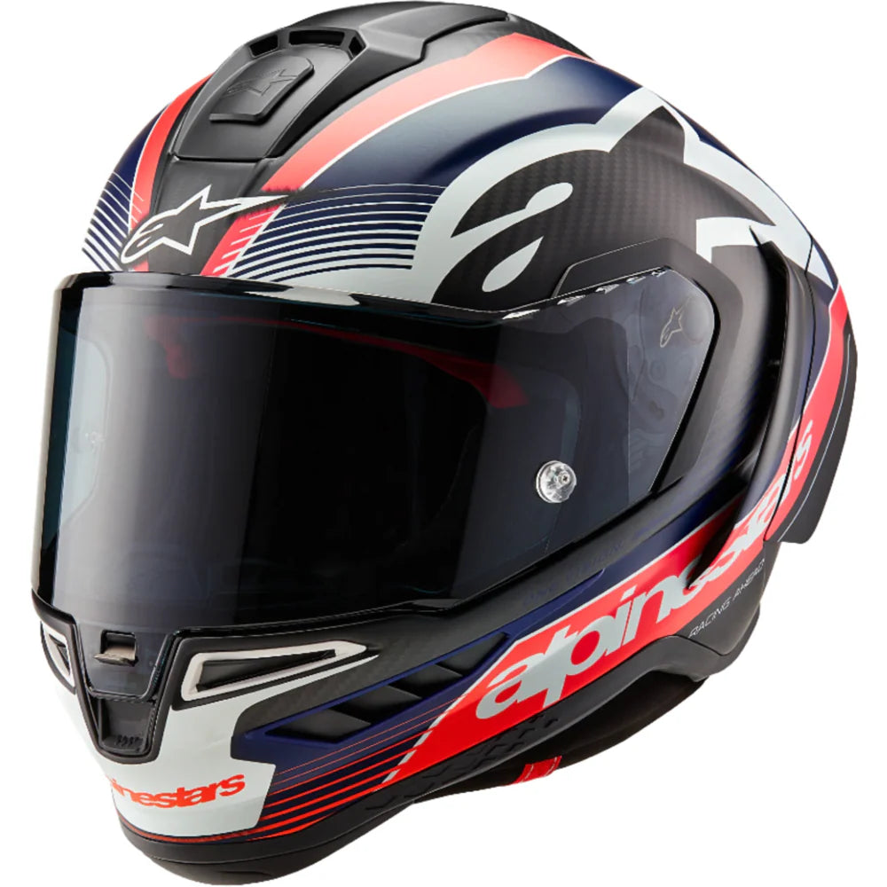 Alpinestars Supertech R10 Element Helmet ECE 06 / Black Carb Red White Glossy