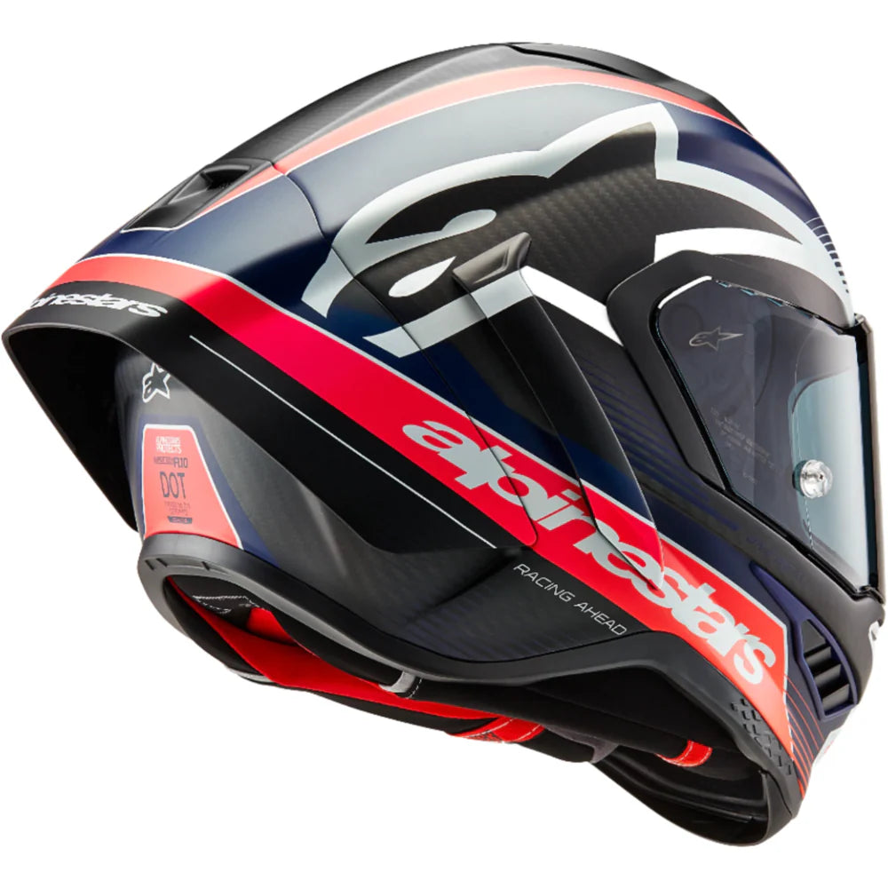 Alpinestars Supertech R10 Element Helmet ECE 06 / Black Carb Red White Glossy