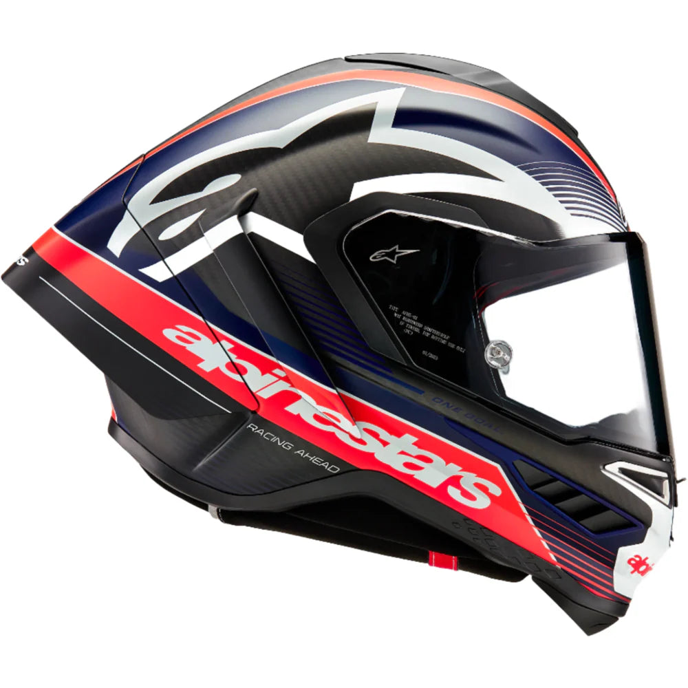 Alpinestars Supertech R10 Element Helmet ECE 06 / Black Carb Red White Glossy
