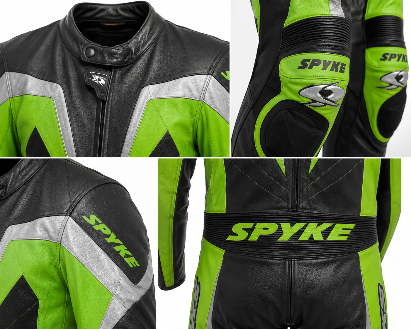 Spyke BullBear Two Piece leather motorbike motorcycle suit