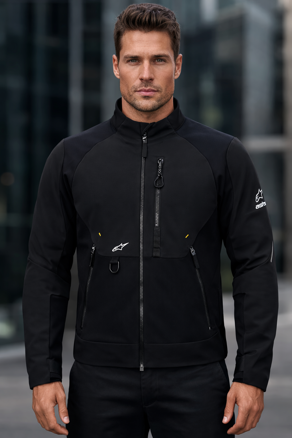 Alpinestars Provoke MC Motorcycle Motorbike Jacket Black