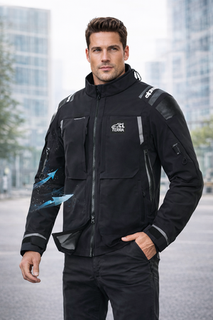 Alpinestars Andes Pro Drystar XF Motorcycle Jacket – Black/Dark Grey