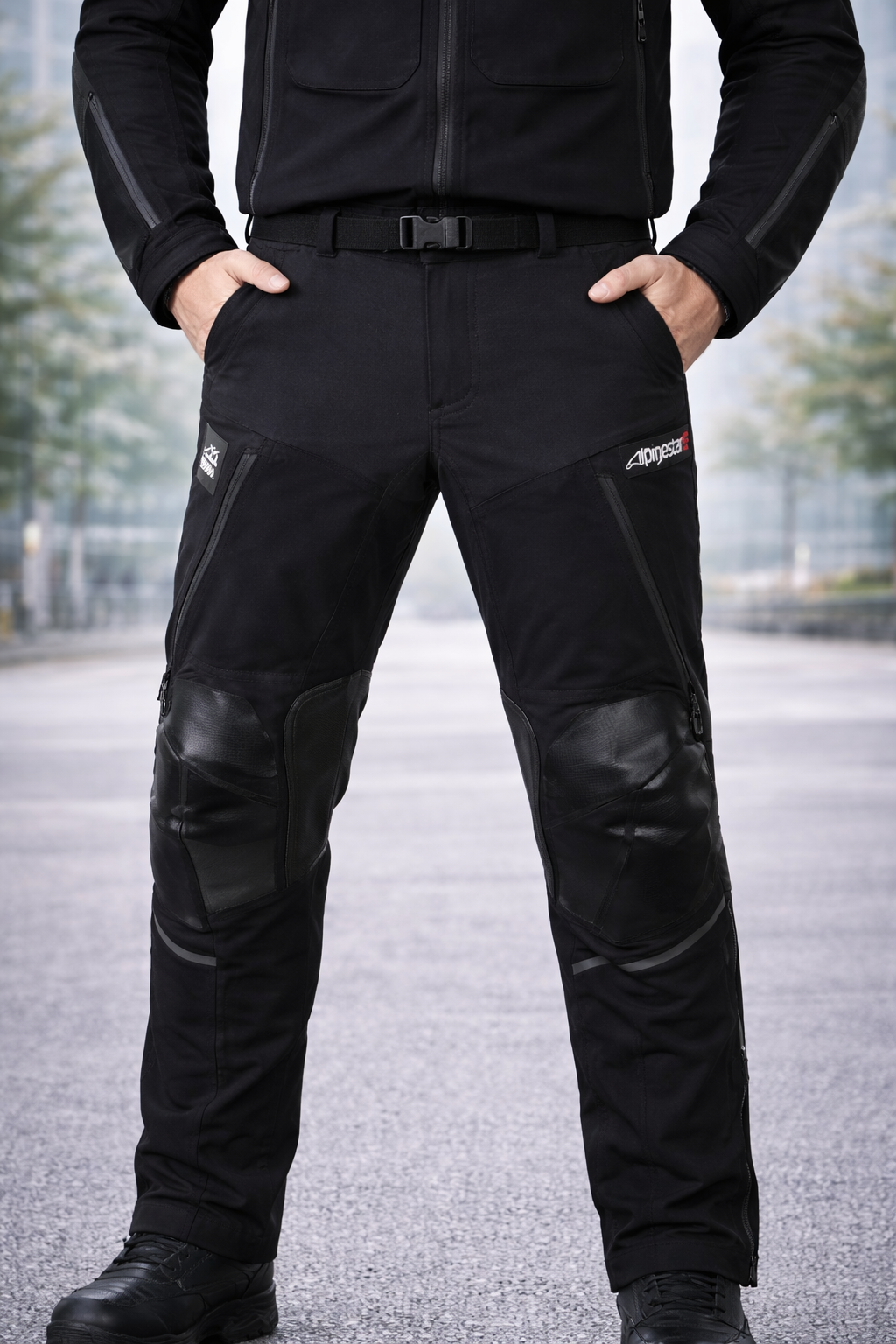 Alpinestars Andes Pro Drystar XF Motorcycle Pants – Black/Dark Grey