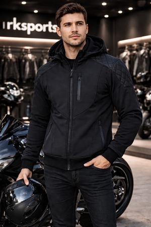 Sweat à capuche moto blindé souple RK Sports 291 CE Armor
