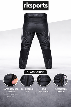 Pantalon de moto en cuir Chief RK Sports